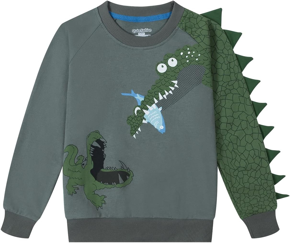 Boys Sweatshirts 2 Piece Clothes Dinosaur Cotton Long Sleeve Kids Pullover Toddler Size 3-9 Years