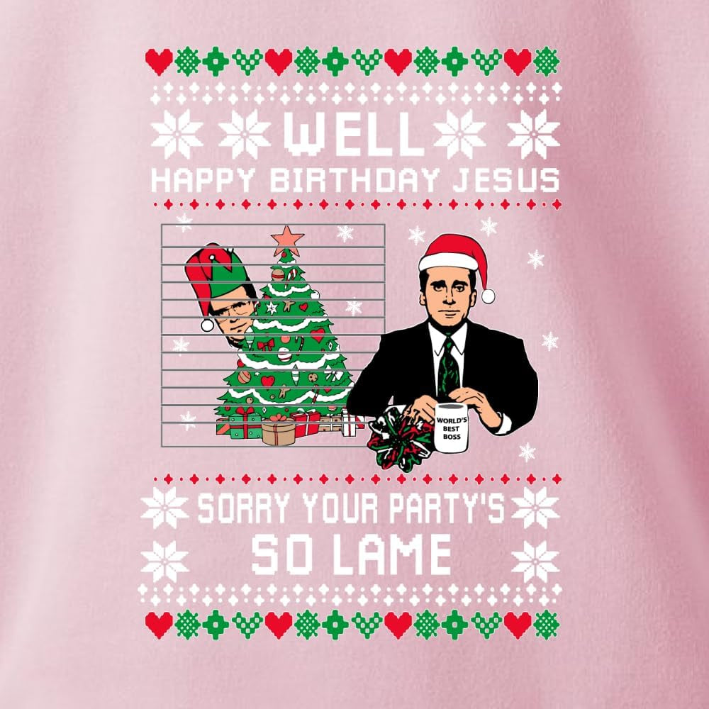 Well Happy Birthday Jesus Ugly Christmas Sweater Mens Womens Crewneck Sweatshirt