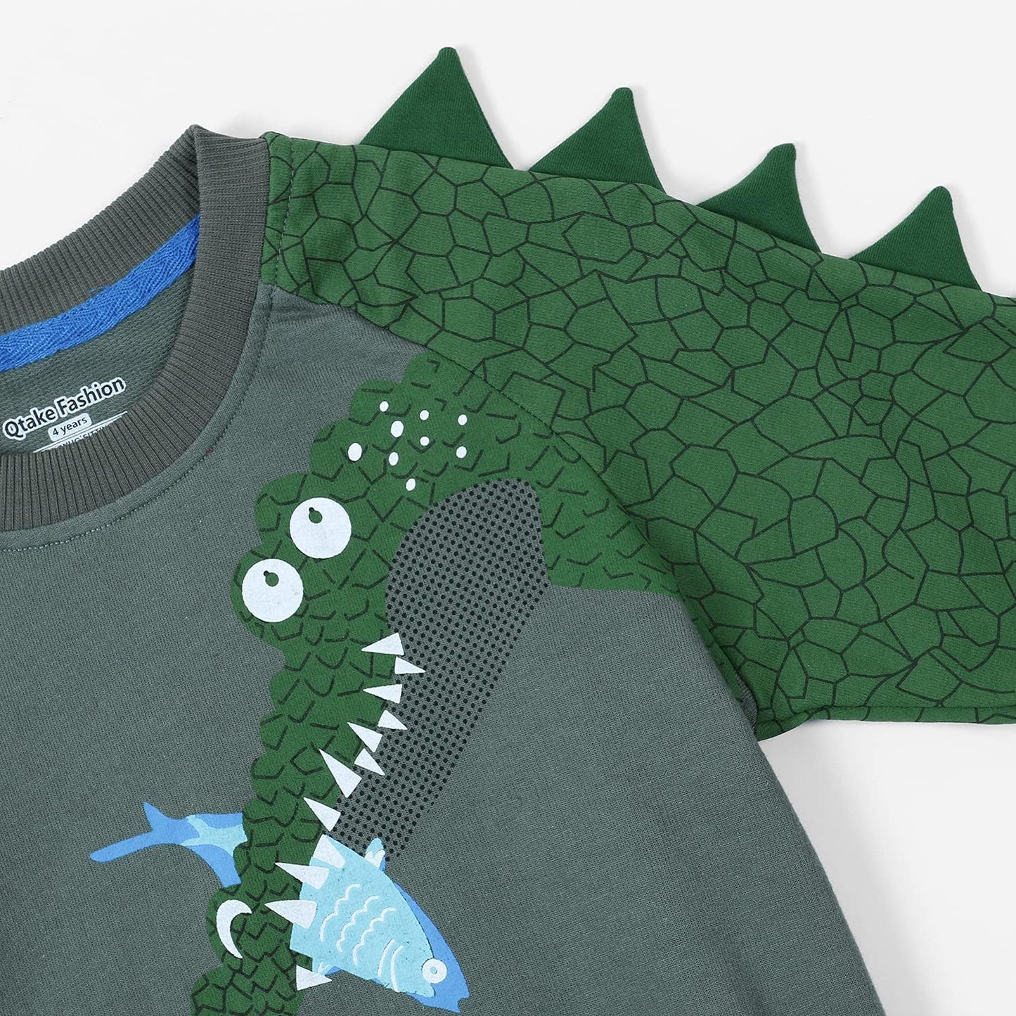 Boys Sweatshirts 2 Piece Clothes Dinosaur Cotton Long Sleeve Kids Pullover Toddler Size 3-9 Years