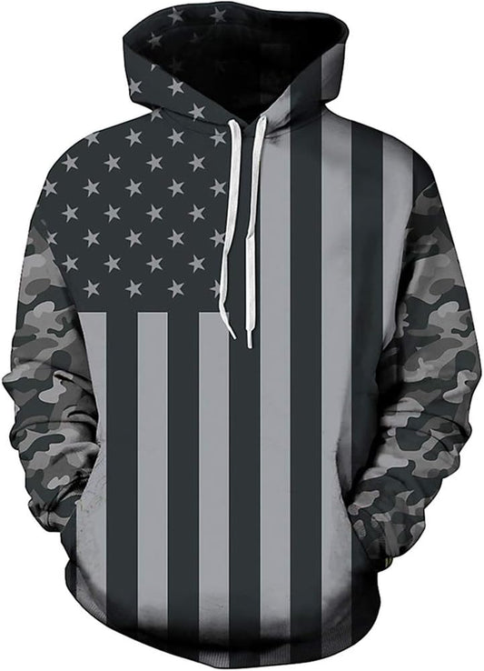 Graphic Hoodies for Men Funny Novelty Pullover Sweatshirt Xmas Gifts Black Red Anime Hoodie Cool Designs Rapper