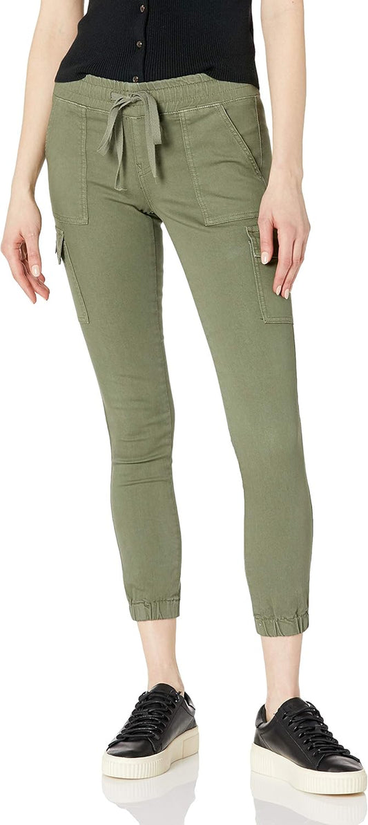 Women'S Cargo Pocket Camo Jogger Juniors plus Size High Waisted Skinny Pants with Drawstring