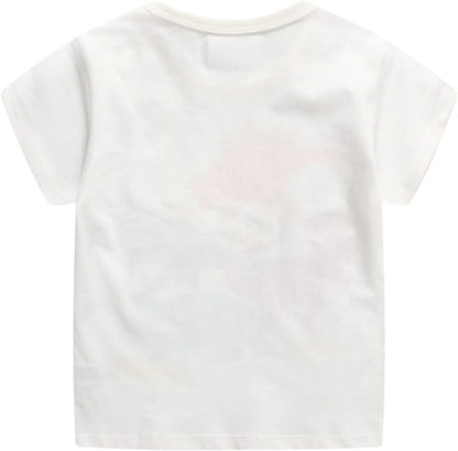 Boys Dinosaur T-Shirts Crewneck Short Sleeve Shirts 3-Pack Toddler Tops